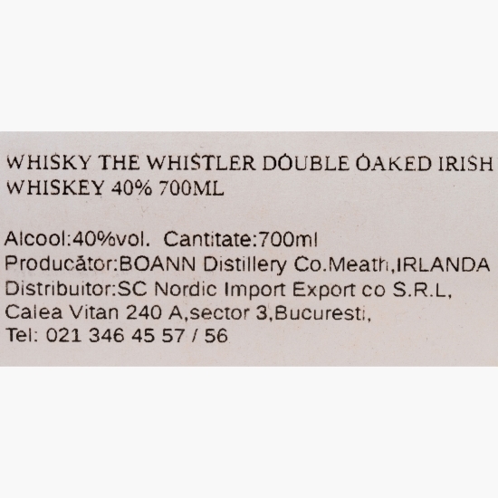 Whisky Double Oaked Irish 40% 0.7l