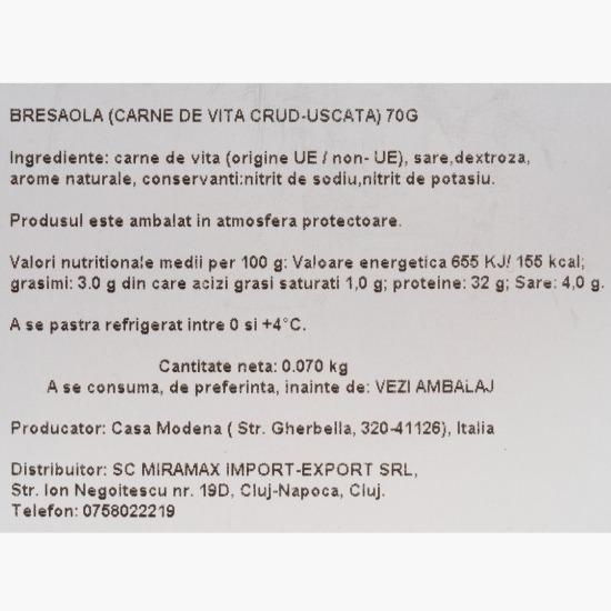 Bresaola Buon Appetito 70g