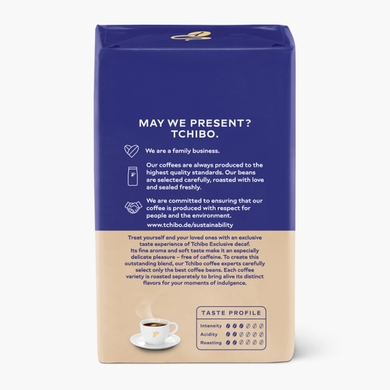 Exclusive Decaf 250g, cafea prăjită și măcinată decofeinizată 