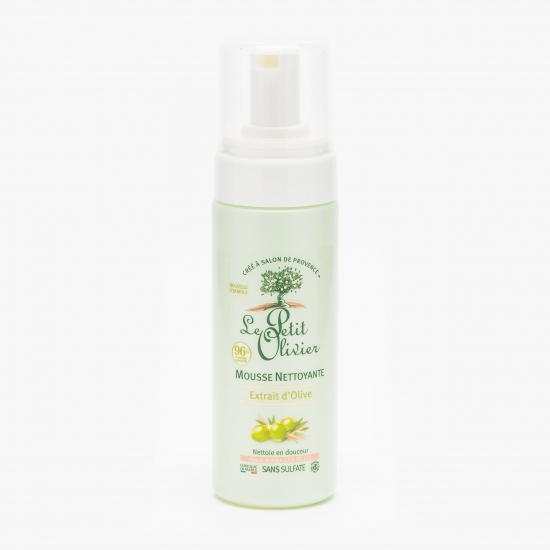 Demachiant spumă pentru ten normal și uscat, cu ulei de măsline 150ml