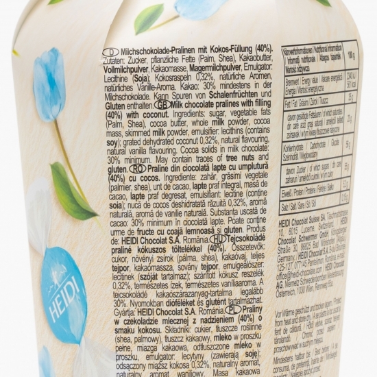 Praline din ciocolată lapte cu cocos 120g