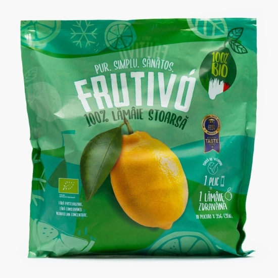 Lămâie eco stoarsă congelată, 10 plicuri x 35g
