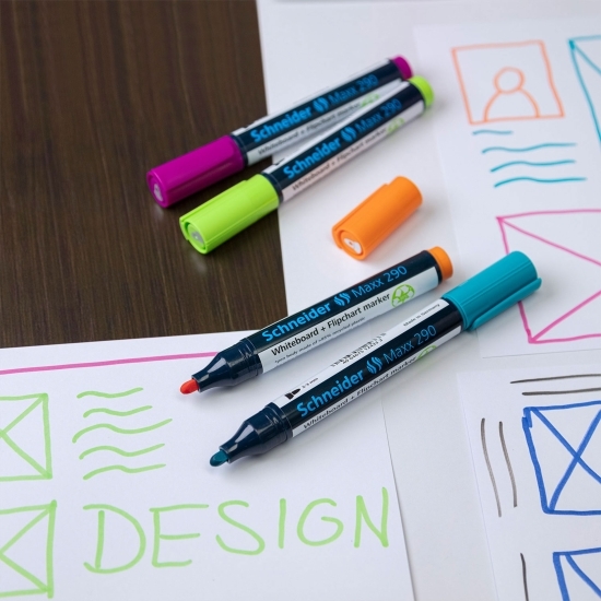 Marker pentru whiteboard/flipchart Maxx 290, negru
