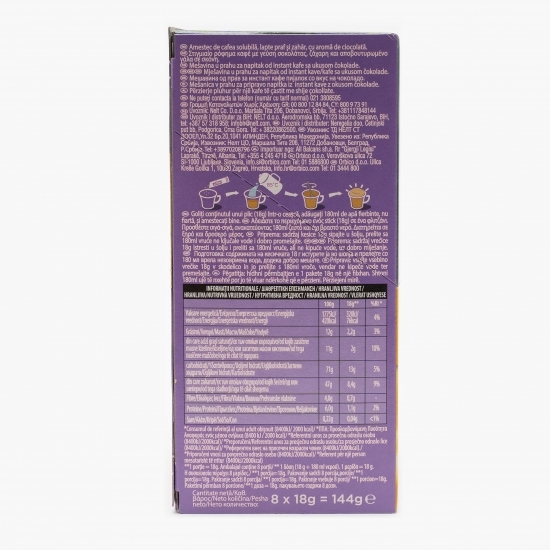 Cappuccino Milka plicuri 8x18g, cafea instant 