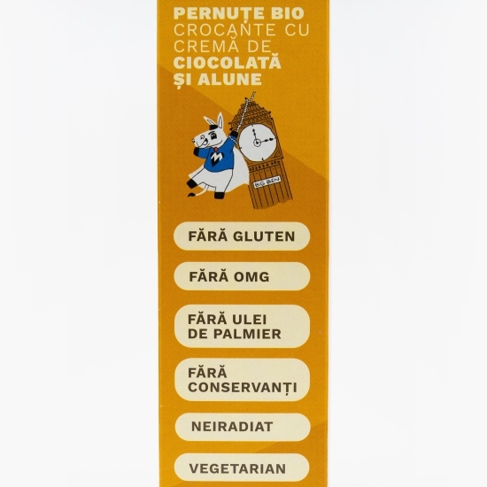 Pernuțe eco crocante cu cremă de ciocolată și alune, fără gluten 250g