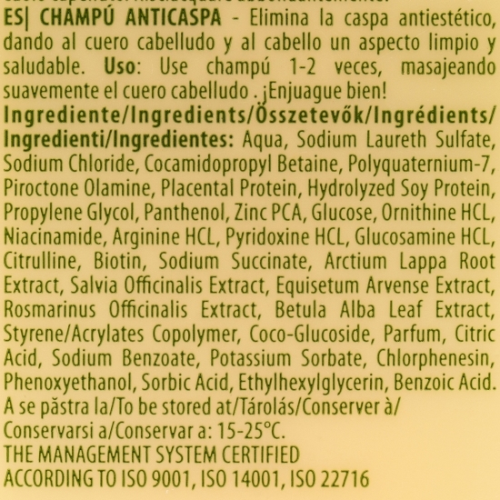 Șampon antimătreață Tratament Expert 400ml