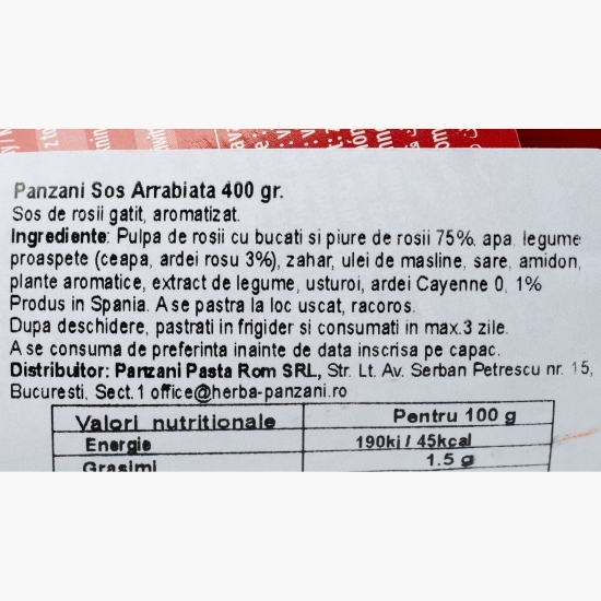 Sos Arrabbiata pentru paste 400g