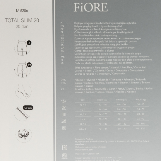 Ciorap modelator Total Slim Medica 20den Light Natural no. 2