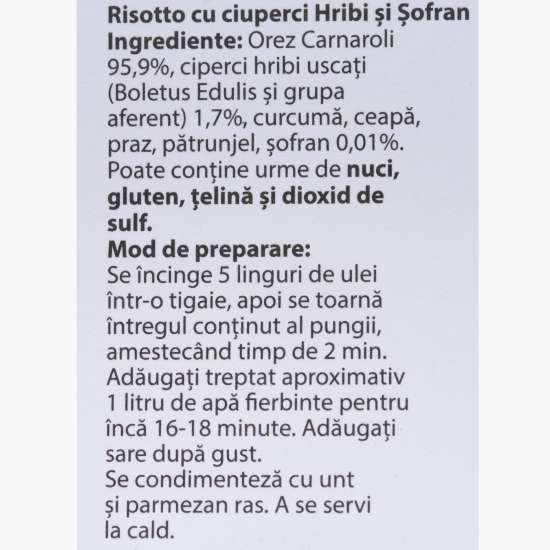 Risotto cu hribi și șofran 300g