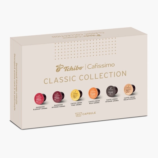 Pachet capsule cafea Cafissimo Classic Collection, 6 arome, 60 băuturi, 436g