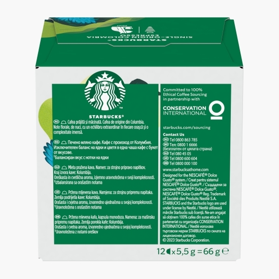 Espresso single-origin Colombia, 12 băuturi, 66g, capsule cafea