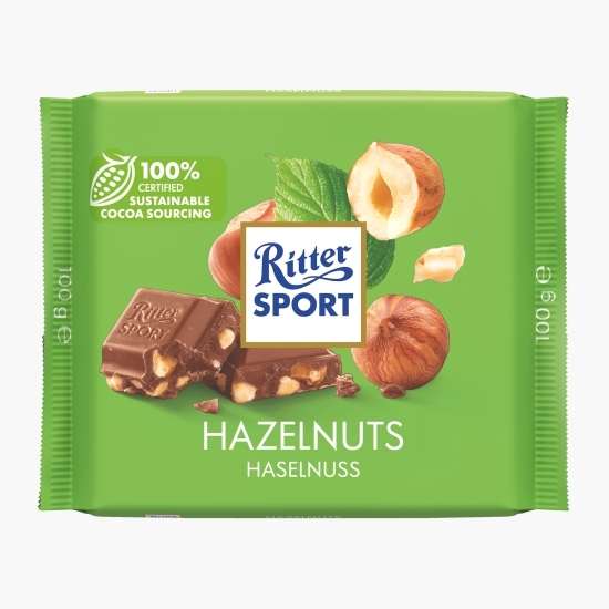 Ciocolată cu alune mărunțite 100g
