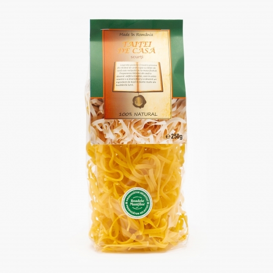 Paste de casă cu ou, tăiței scurți 250g