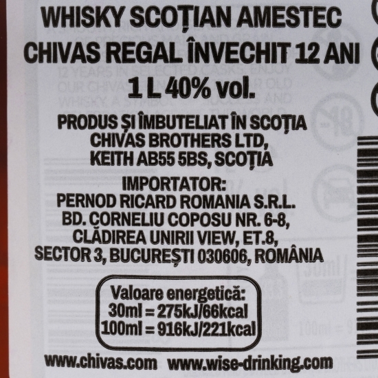 Blended Whisky, 12 Yo, 40%, Scotland, 1l