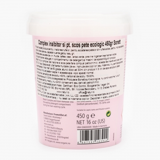 Complex înălbitor și curățare pete bio, 450g