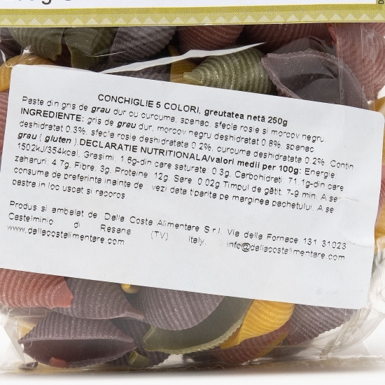 Paste Conchiglie 5 colori 250g