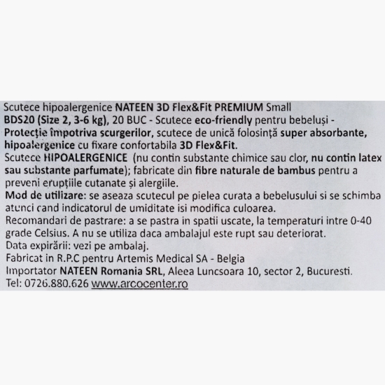 Scutece eco-friendly Premium Line Nr. 2, 3-6kg, 20 buc