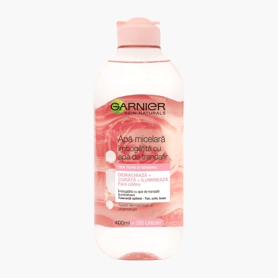 Apă micelară îmbogățită cu apă de trandafiri 400ml