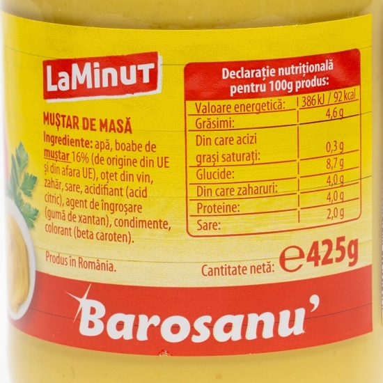Muștar de masă 425g