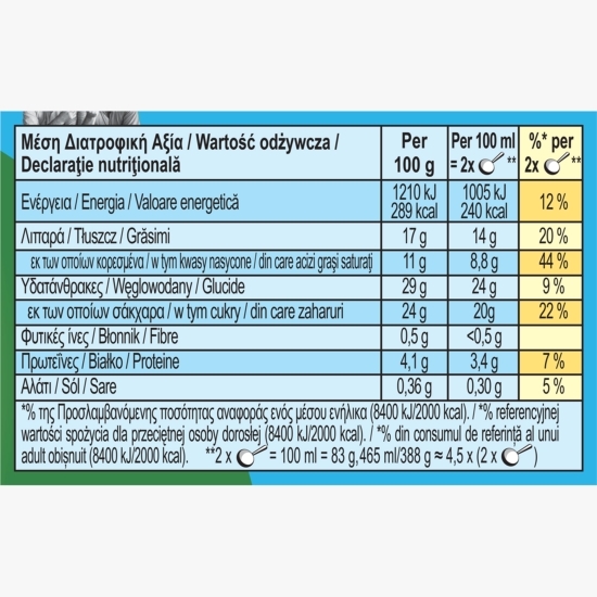 Înghețată Brookieees & Cream, 465ml (388g)
