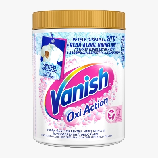 Pudră pentru îndepărtarea petelor pentru haine albe Oxi Action, 960g