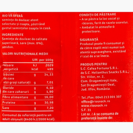 Semințe de dovleac cu sare 40g