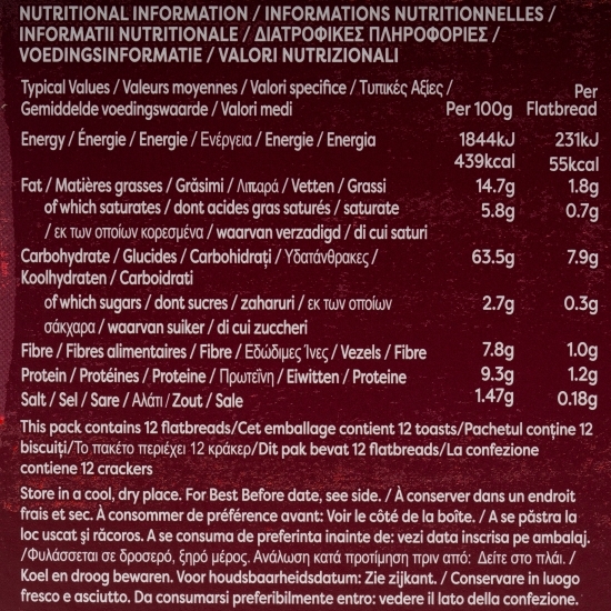 Felii pâine crocantă din ovăz integral fără gluten 150g