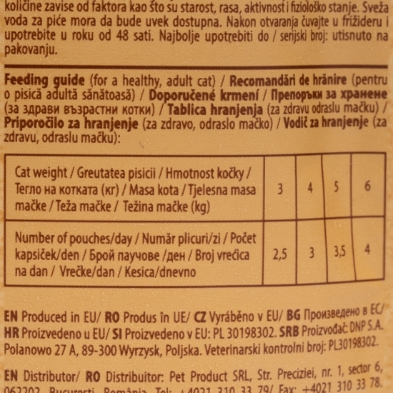Hrană umedă pentru pisici sterilizate, cu ton, 100g