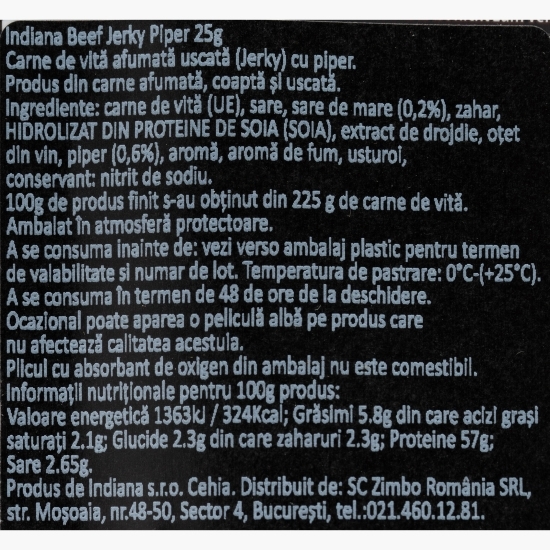 Snack carne de vită Beef Jerky Piper 25g