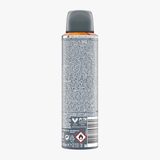Antiperspirant spray pentru bărbați Men+Care Advanced Sandalwood+Vanilla 150ml 