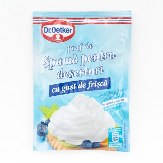 Praf de spumă pentru deserturi cu gust de frișcă, Light 45g 