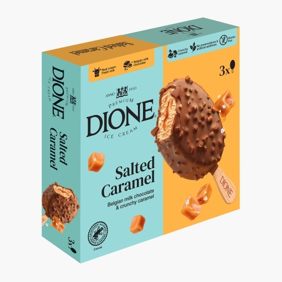 Înghețată de caramel sărat, 3x90ml (3x69g)