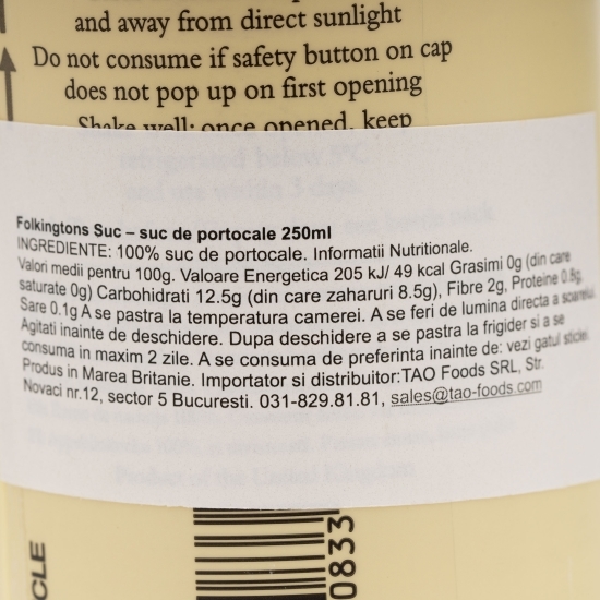 Suc de portocale 0.25l