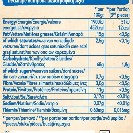 Snack ecologic din porumb cu brânză 20g, 7+ luni