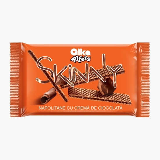 Napolitane Skinny neglazurate, cu cremă de ciocolată 57g