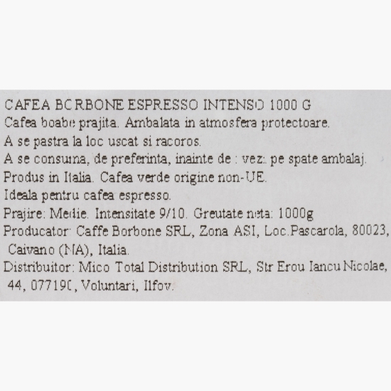 Espresso Intenso 1000g, cafea boabe