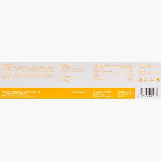 Pizza artizanală cu maia Diavola 440g