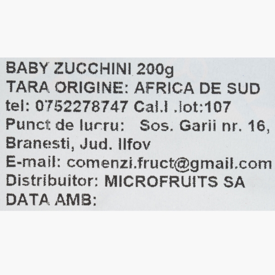 Baby zucchini 200g