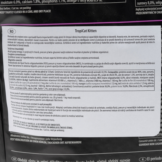 Hrană uscată pentru pui de pisici, 2kg