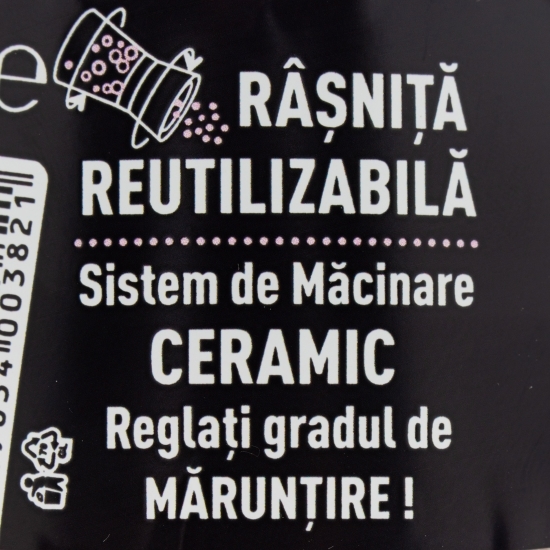 Râșniță mix sare de Himalaya iodată și piper 4 culori 180g