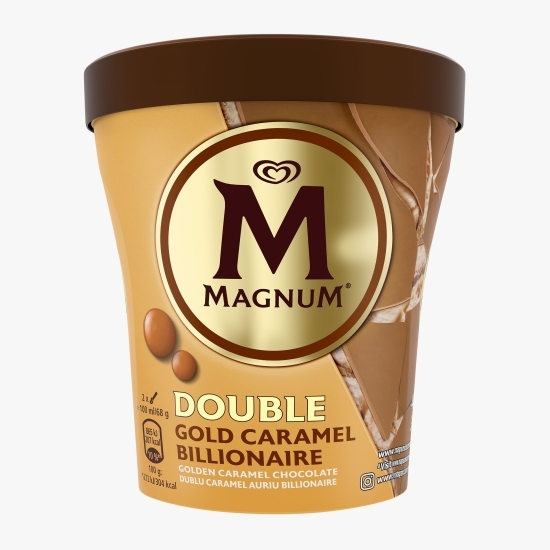 Înghețată Double Gold Caramel Billionaire, 440ml (303g)