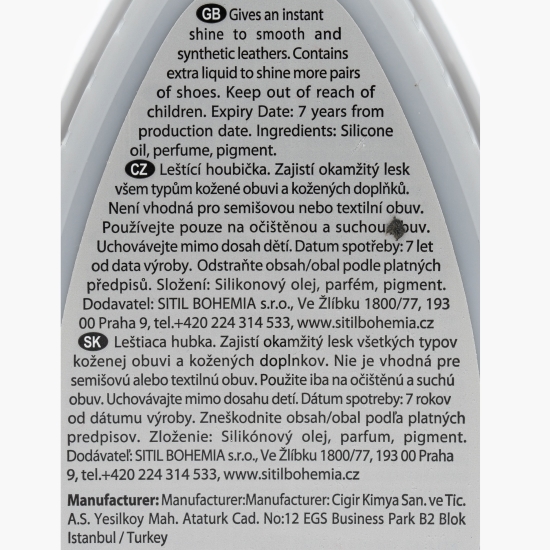 Burete premium cu rezervor silicon, negru, 6ml