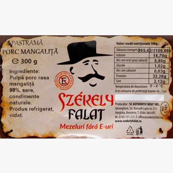 Pastramă porc mangalița 300g