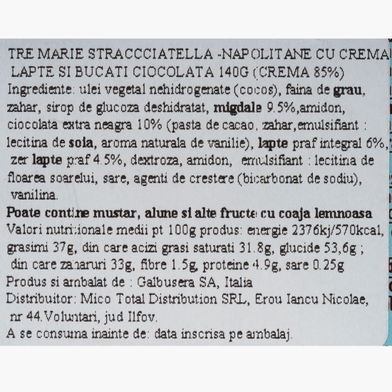 Napolitane straciatella 140g