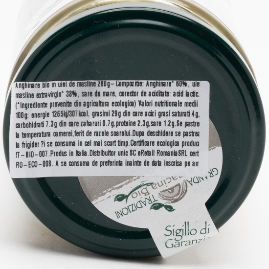 Anghinare eco în ulei de măsline 280g