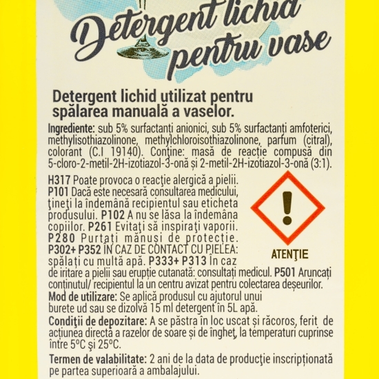 Detergent lichid pentru vase 0.5l