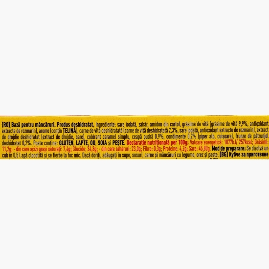 Bază de mâncare Cuburi cu gust de vită 8x10g