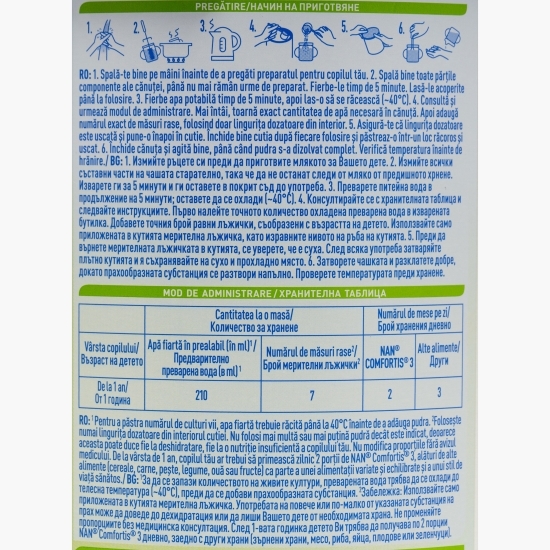 Formulă de lapte praf Comfortis 3, +1 an, 800g