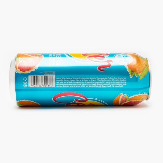 Bere blondă fără alcool cu aromă de grepfrut doză 0.5l
