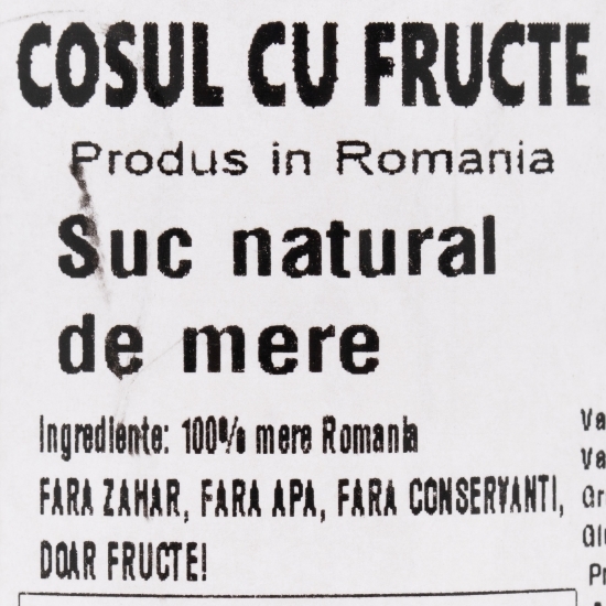 Suc natural de mere 0.25l